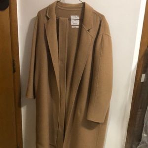 MNG Suit Coat with Belt - Brown size M